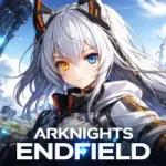 Official Arknights Endfield game icon featuring a silver haired anime girl with heterochromia eyes.
